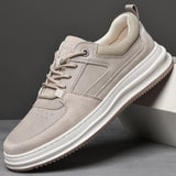 Advbridge Men Shoes lace up oxfords  New Fashion Sneakers for Men genuine Leather Shoes Comfort Casual Shoes Outdoor Walking Footwear
