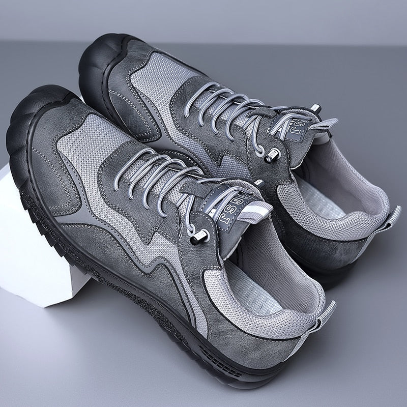 Advbridge Fashion Mens Casual Shoes Classic Breathable Sneakers Shoes for Men Shoes Suede Leather Designers Male Work Sports Driving Shoes