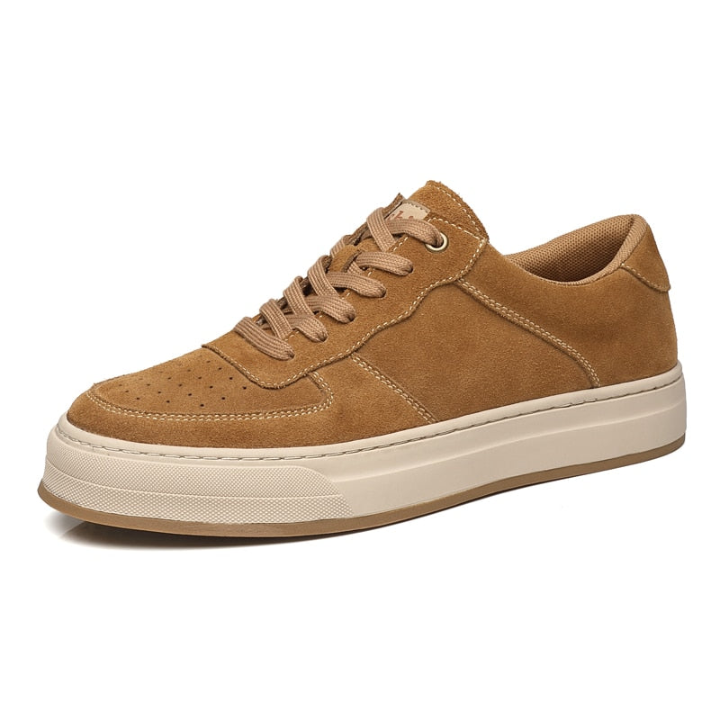 Advbridge Vintage Style Men Leisure Shoes Versatile Men Leather Sneakers Comfortable Man Skateboard Shoes British Style Vulcanize Footwear