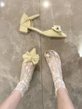 Advbridge Heel Sandals Spring Sweet Cute Pumps Women Runway Style Pointed Toe Heels 2023 Designer High Quality Ladies Shoes