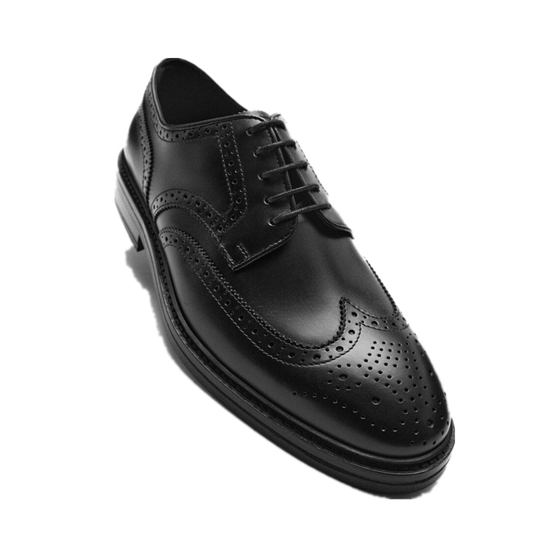 Advbridge Maxdutti Brogue Carved Genuine Leather Shoes Men England Vintage Derby Shoes Commuter Business Formal Flat Shoes