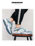 Advbridge New Casual Shoes Sneakers Fashion Sports Running Breathable Flat Shoes Trend Elastic Tennis Shoes Non-slip Male Shoes