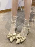 Advbridge Heel Sandals Spring Sweet Cute Pumps Women Runway Style Pointed Toe Heels 2023 Designer High Quality Ladies Shoes
