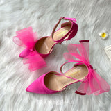 Advbridge new style pink white black satin silk open in the middle ankle strap party evening dress shoes for women 12cm high heel