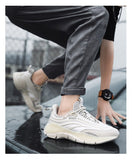 Advbridge Mixed Colors Men Causal Shoes Black Sneakers Male Summer Men Casual High Gang Shoes Fashion Breathable White Tenis Masculin