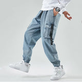 Advbridge Cargo Jeans Men Hip Hop Streetwear New Loose Jogging Harem Pants Fashion Pokcet Trousers Washed Jean Homme