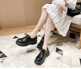 Advbridge Spring Autumn Women Genuine Leather Shoes Fashion Lace-up Flat Shoes Thick Bottom Ladies Casual Leather Shoes