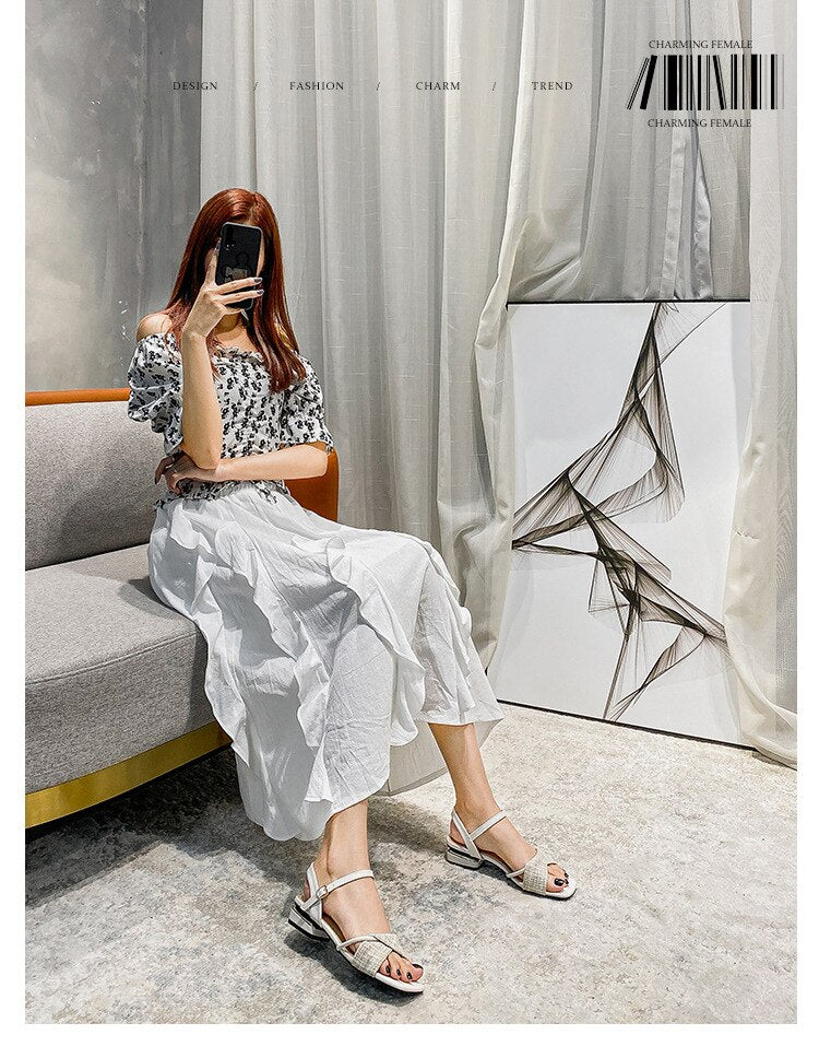 Advbridge Gladiator Sandals Women's Summer Footwear Platform Shoes Women Sandals 2022 Wedges Summer Shoes Woman Heels Sandles Large Size