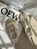 Advbridge Autumn Korean Women's Sneakers Khaki Black Platform Casual Canvas Sports Shoes Running Vulcanize Kawaii Lolita Flat Basket