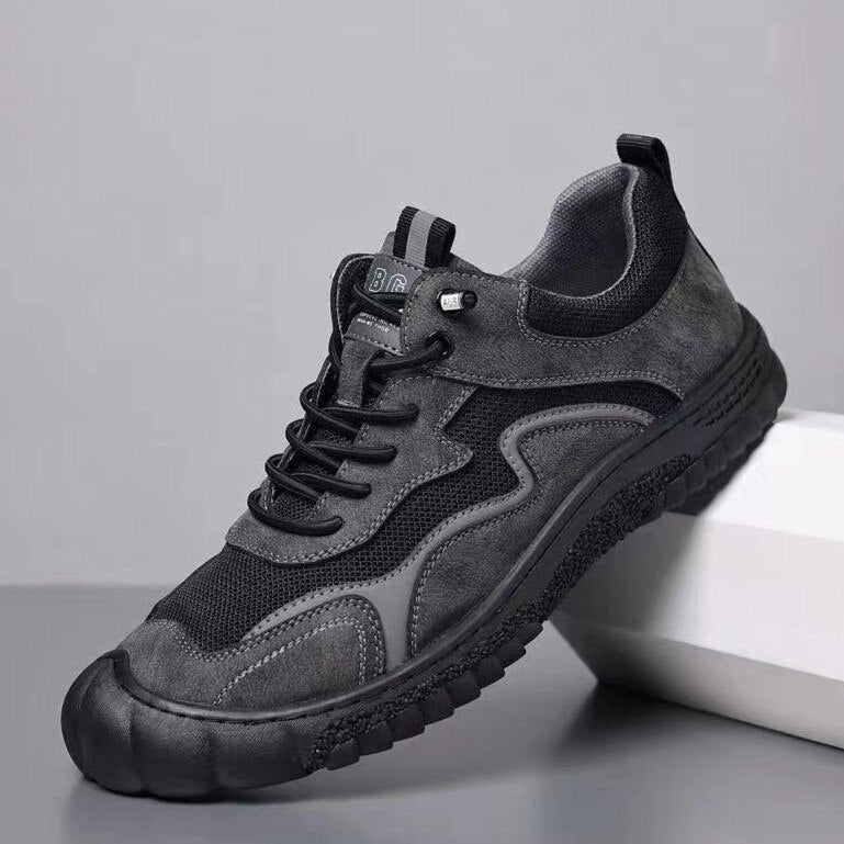 Advbridge Fashion Mens Casual Shoes Classic Breathable Sneakers Shoes for Men Shoes Suede Leather Designers Male Work Sports Driving Shoes