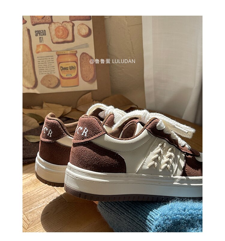 Advbridge Brand Leather Sneakers Women 2023 Designer Platform Casual Lace Up Woman Flats Sneakers Shoes Tennis Female Vulcanized Shoes NEW