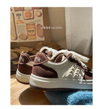 Advbridge Brand Leather Sneakers Women 2023 Designer Platform Casual Lace Up Woman Flats Sneakers Shoes Tennis Female Vulcanized Shoes NEW