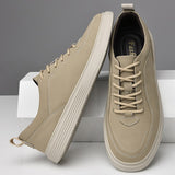 Advbridge Genuine Leather Mens Shoes New Fashion Men Casual Shoes Youth Teenage Sneakers High Quality Vulcanize Flats Male Skate Footwear