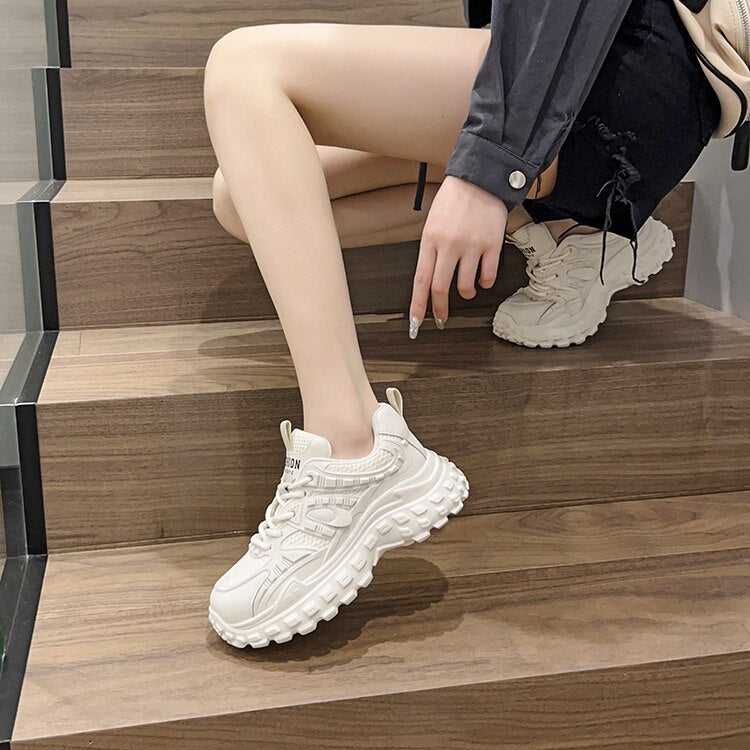 Advbridge Platform Sneakers Women's Shoes Trend Chunky Flats Sports Shoes Ladies Luxury Designer Tennis Female Free Shipping Footwear