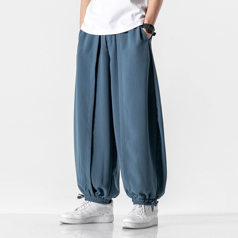 Advbridge Mens Haren Pants Basic Solid Color  Baggy Joggers Sports Pants Hip Hop Trousers Casual Loose 2023 New Male Pant