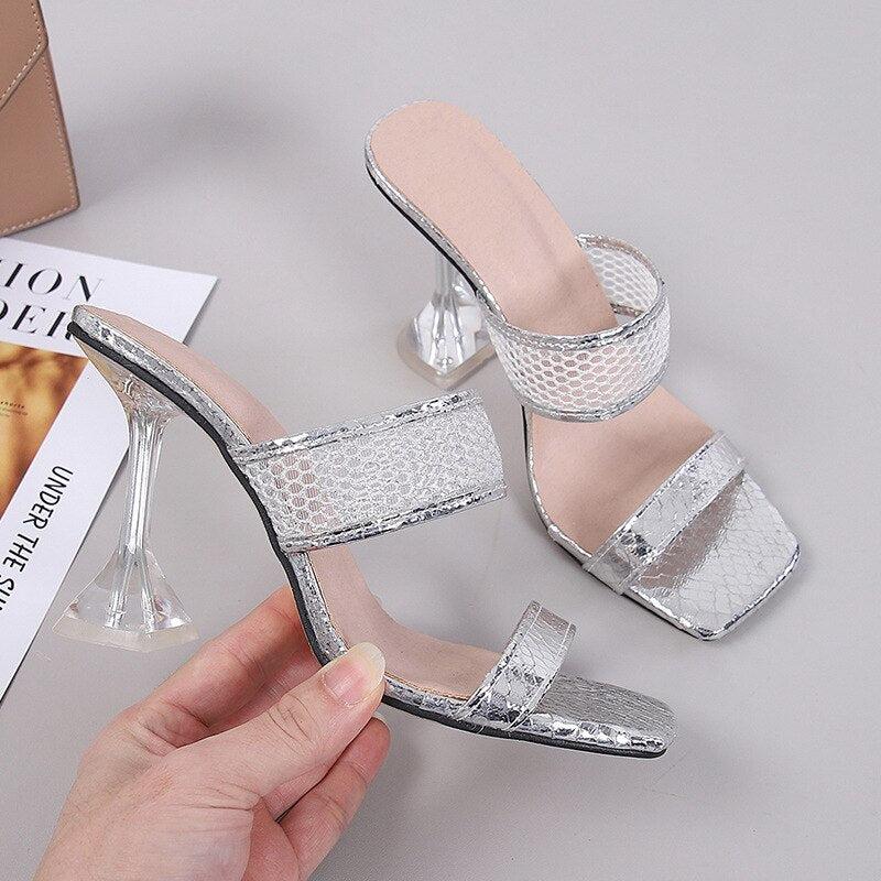 Advbridge 2023 Summer Shoes Women High Heels Sandals Fashion Ladies Party Shoes Women Sandals Female Thin Heel 9cm Plus Size 42 A3538