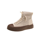 Advbridge Women High Top Sneakers Luxury Outdoor Casual Height Increasing Platform Knitting Breathable Women's Sports Shoes Autumn Hotsale