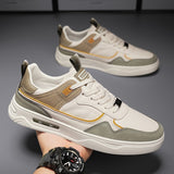 Advbridge Shoes For Men Casual Leather Platform Male Sneakers Flat Outdoor Running Non Slip Fashion Luxury Jogging Shoes
