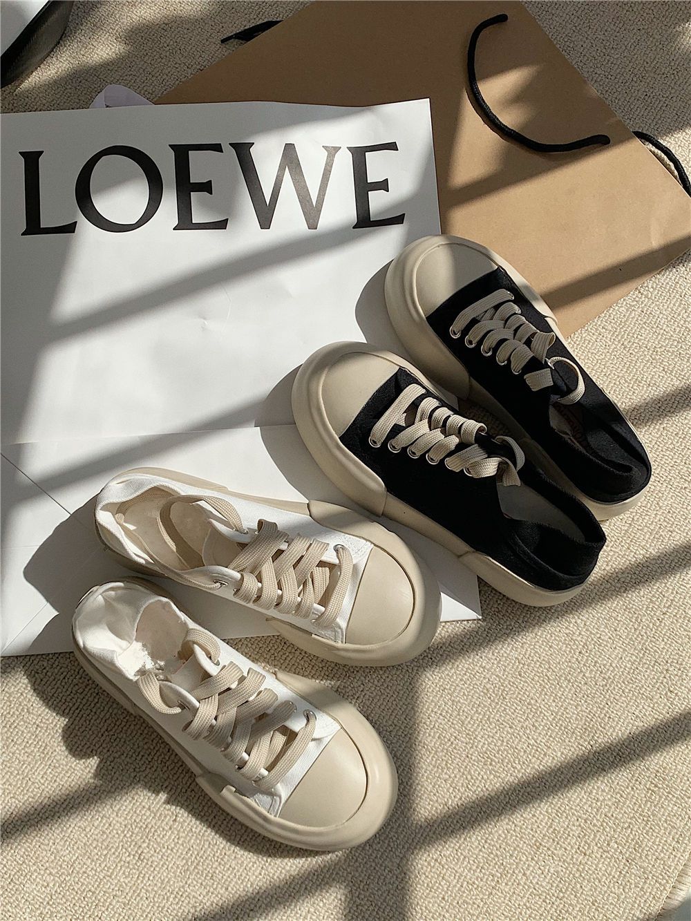 Advbridge Autumn Korean Women's Sneakers Khaki Black Platform Casual Canvas Sports Shoes Running Vulcanize Kawaii Lolita Flat Basket