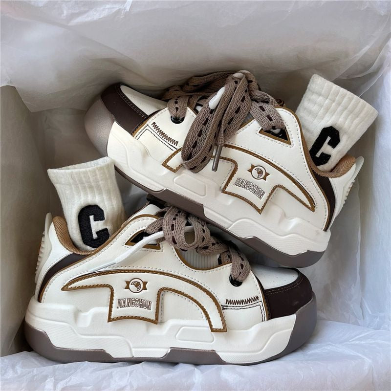 Advbridge New Fashion Chunky Shoes for Men Platform Athletic Casual Breathable Sports Womens Sneakers Comfortable Unisex Non-Slip Footwear