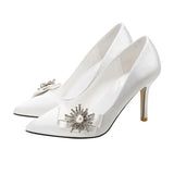 Advbridge Plus Size 41 42 43 Womans Pumps 2023 Woman Wedding Shoes Bride 7cm Thin High Heels Womans Office Shoes Female Party Heeled Shoes