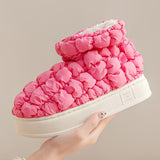 Advbridge Platform Shoe for Female Warm Winter Woman Boots Original Flat Heels Lovely Furry Ladies Booties Comfortable Outdoor Snow Boot