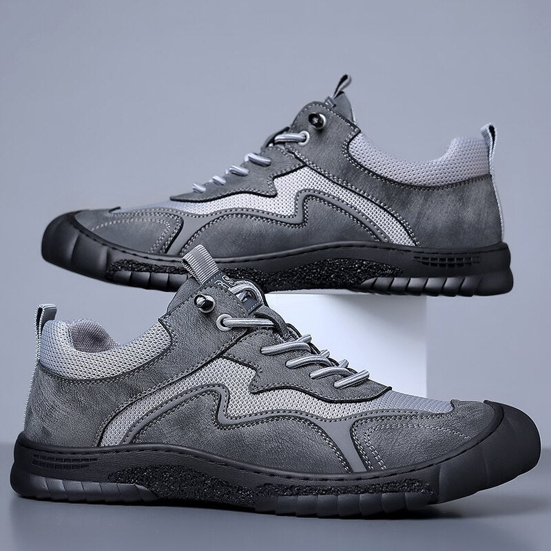 Advbridge Fashion Mens Casual Shoes Classic Breathable Sneakers Shoes for Men Shoes Suede Leather Designers Male Work Sports Driving Shoes