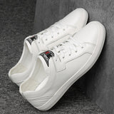 Advbridge Fashion Luxury Brand Men Shoes Genuine Leather Men Sneakers Solid Color Casual Shoes Male Vulcanize Shoes Comfortable Mens Flats