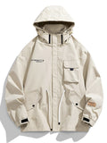Advbridge New Spring Men's Jacket Plus Size Multi-Pockets Workwear Hooded Windbreaker Man Loose Casual Zipper Coats 6XL 7XL 8XL 9XL