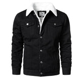 Advbridge Men Light Blue Denim Jackets Slim Casual Denim Coats New Male High Quality Cotton Thicker Winter Jean Jackets Warm Coats XS-6XL