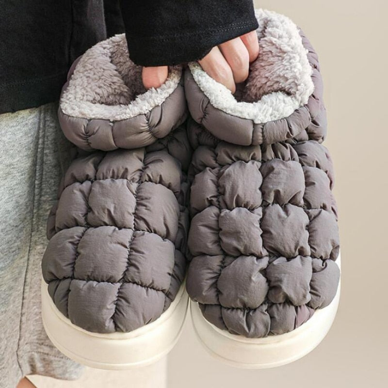 Advbridge Platform Shoe for Female Warm Winter Woman Boots Original Flat Heels Lovely Furry Ladies Booties Comfortable Outdoor Snow Boot