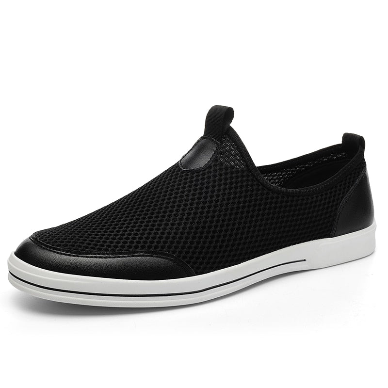 Advbridge Breathable Man Casual Shoes Comfort Mesh Shoes Summer Mens Loafers Leisure Walk Shoes Hollow Out Sneakers Male Treking Footwear
