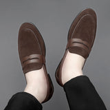 Advbridge For Men Comfortable Loafers Men's Shoes Leather Men Casual Shoes Hot Sale Mens Slip on Shoes Classic for Men Driving Shoes