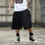 Advbridge Men Summer Streetwear Hip Hop Punk Gothic Loose Casual Skirt Shorts Male Oversize Fashion Kimono Wide Leg Harem Shorts Trousers