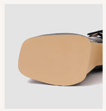 Advbridge Women Patent Leather High Heel Mary Janes Shoes Vintage Buckle Platform Lolita Shoes Ladies Pumps Female Square Toe Casual Shoes