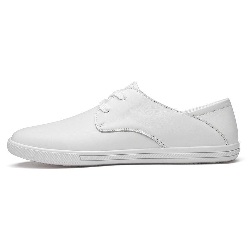 Advbridge Genuine Leather Men Casual Shoes Italian Mens Oxfords Breathable White Sneakers Male Driving Loafers Daily Office Formal Shoes