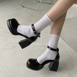 Advbridge Women Mary Janes Lolita Shoes Thick Platform Shoes Sandals New High Heels Pumps Summer Party Ladies Shoes Mujer Zapatos