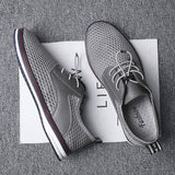 Advbridge Summer Mens Casual shoes Fashion Hollow Out Breathable Business Shoes low top Outdoor Flats Comfy Walking Sneakers Mocassin