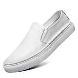 Advbridge High Quality Genuine Leather Mens Casual Round Toe Shoes Lightweight Breathable Loafers Men's Slip-on Comfortable Fashion Shoes