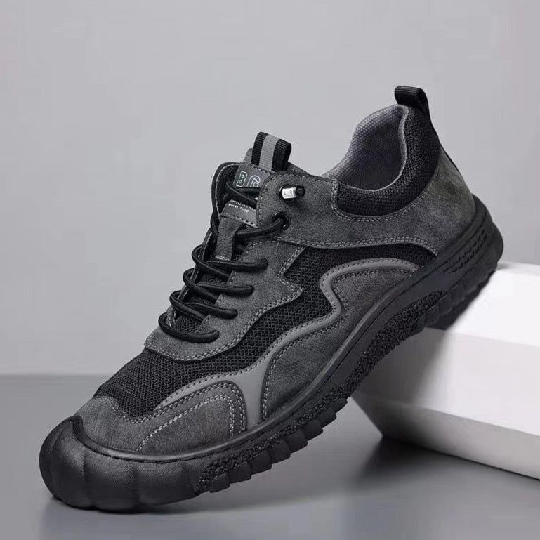 Advbridge Fashion Mens Casual Shoes Classic Breathable Sneakers Shoes for Men Shoes Suede Leather Designers Male Work Sports Driving Shoes