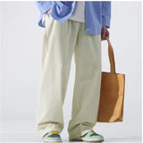 Advbridge Spring Autumn Straight Pants Men Casual Corduroy Trousers Solid Loose Comfort Long Pants Male