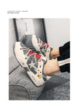 Advbridge New Casual Shoes Sneakers Fashion Sports Running Breathable Flat Shoes Trend Elastic Tennis Shoes Non-slip Male Shoes