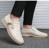 Advbridge New Arrival Genuine Leather Shoes Men Casual Shoes Cow Leather Brand Male Footwear Soft Comfortable Flat Man Business Shoes 4804