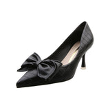 Advbridge Women Pumps New Ladies Wedding Shoes 2022 New Womens Party High Heels Sexy Female Office Heels Butterfly-knot Womans Casual Shoe