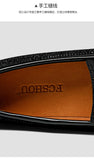 Advbridge Luxury Men's Loafers Shoes Elegant Dress Party Wedding Office Genuine Leather Slip on Big Size 46 47 Loafer Casual Shoes Men