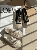 Advbridge Autumn Korean Women's Sneakers Khaki Black Platform Casual Canvas Sports Shoes Running Vulcanize Kawaii Lolita Flat Basket