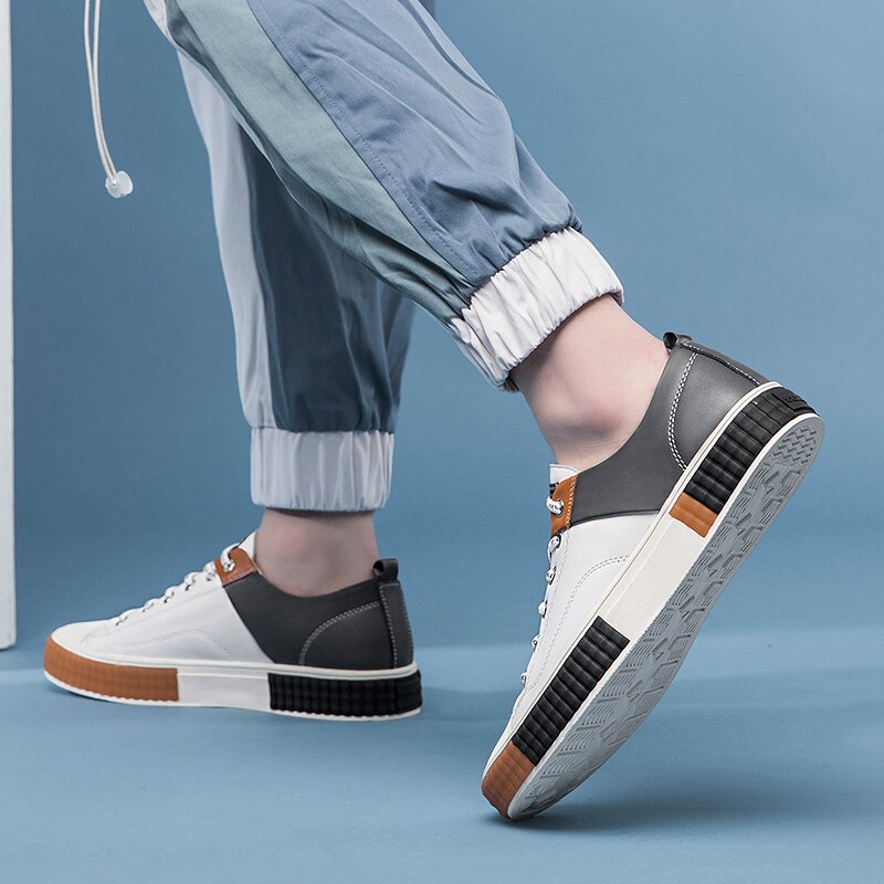 Advbridge Spring Autumn Mens Casual shoes Fashion Luxury Black man Sneakers Brand Minimalist Outdoor Flats Non-Slip Trainers Walking Shoes