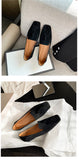 Advbridge 2023 new Spring women pumps natural leather 22-24.5cm length kid suede+cowhide+pigskin full leather Tassel flat sole shoes