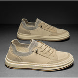 Advridge New Style Men Sneakers Ourdoor Skateboard Shoes Comfortable Light Casual Shoes Fashion Leisure Walk Flat Lace-Up Vulcanize Shoes