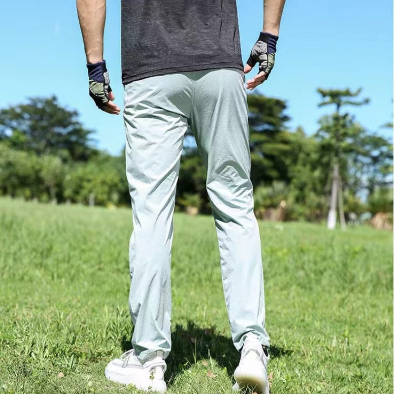 Advbridge New Summer Light&Thin Men Sweatpants Breathable Quick Dry  Sport Golf Outdoor Trousers Male Stretch Nylon Fabric Casual Pants